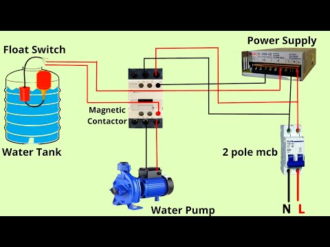 Float Switch Wiring for water tank | auto motor On/Off | safe wiring