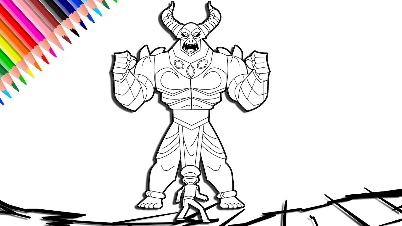 Little Singham Coloring Pages | Little Singham VS Kaal Coloring With