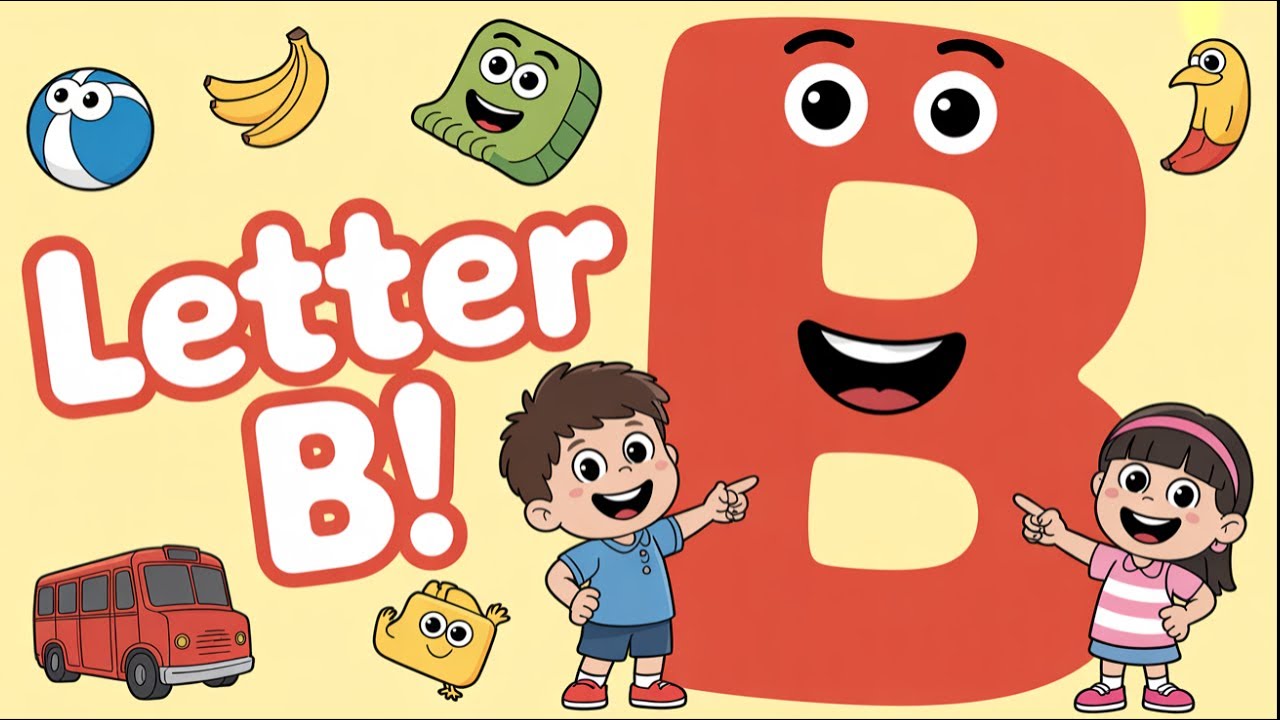 Learn Letter B Phonics for Kids | هيا نتعلم نطق حرف B - YouTube