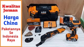 UNBOXING AEG Cordless impact Driver BSS 18OP-0 18V brushless dan OMNI PRO 18V