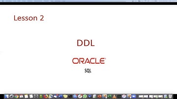 Oracle SQL/APEX  DDL (3)