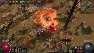 Path of Exile - LV92 EarthQuake Slayer (3 Curses) - T12 Village Ruin