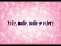 Que nadie se entere -Yuridia Ft. Audri Nix (letra)