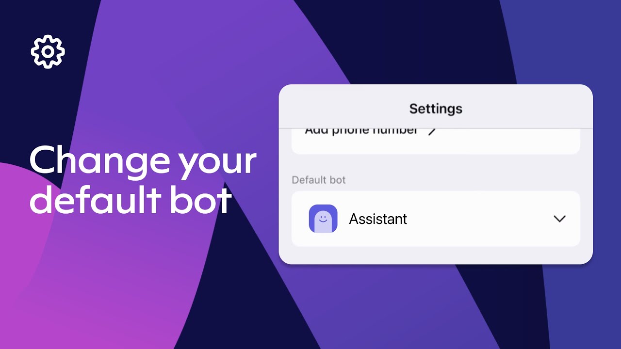 Change your default bot - YouTube