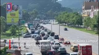 Ramai nak masuk Kuala Lumpur, jalan sesak teruk