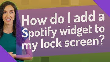 How do I add a Spotify widget to my lock screen?