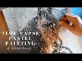 Drawing a Horse in Snow with Soft Pastel  ~ Time-Lapse Art Video