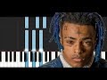XXXTentacion - Moonlight (Piano Tutorial)