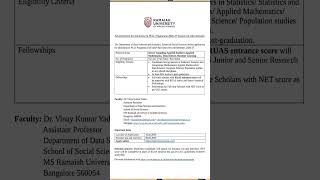 #ADVERTISEMENT FOR ADMISSION PHD PROGRAMME-2026-2027 SESSION#RAMAISH UNIVERSITY OF APPLIED SCIENCES