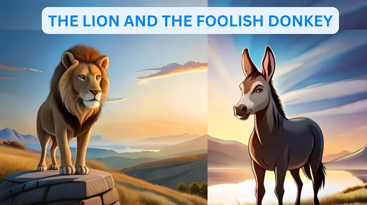 The Lion 🦁 and The Foolish Donkey 🐴 Story for Kids I Moral Story | English Short Story