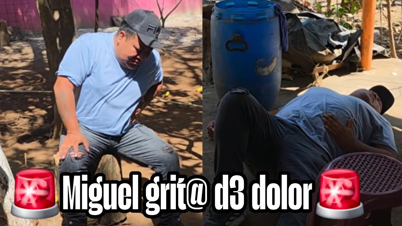 Miguel esta llorando del dolor de estómago se queda d3smayado enfrente de todos😱