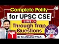 Complete Polity for UPSC Prelims 2024 | Trap Questions | Part 1 | StudyIQ IAS