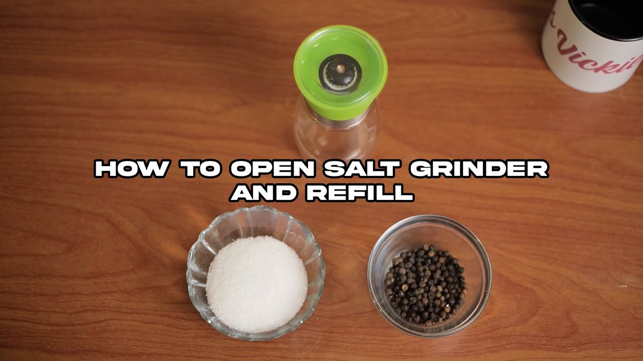 How to refill a disposable pepper or salt grinder 
