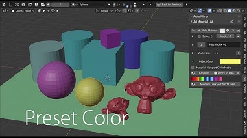 Blender Addon : All Material List ver1.6 [Object Color & Material Color]