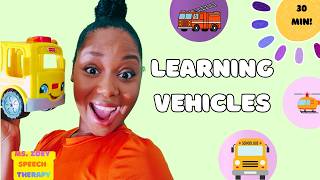 Toddler Learning Speech Therapy at Home | Ms. Zoey Let’s Play Learning Vehicles, Colors & Sentences