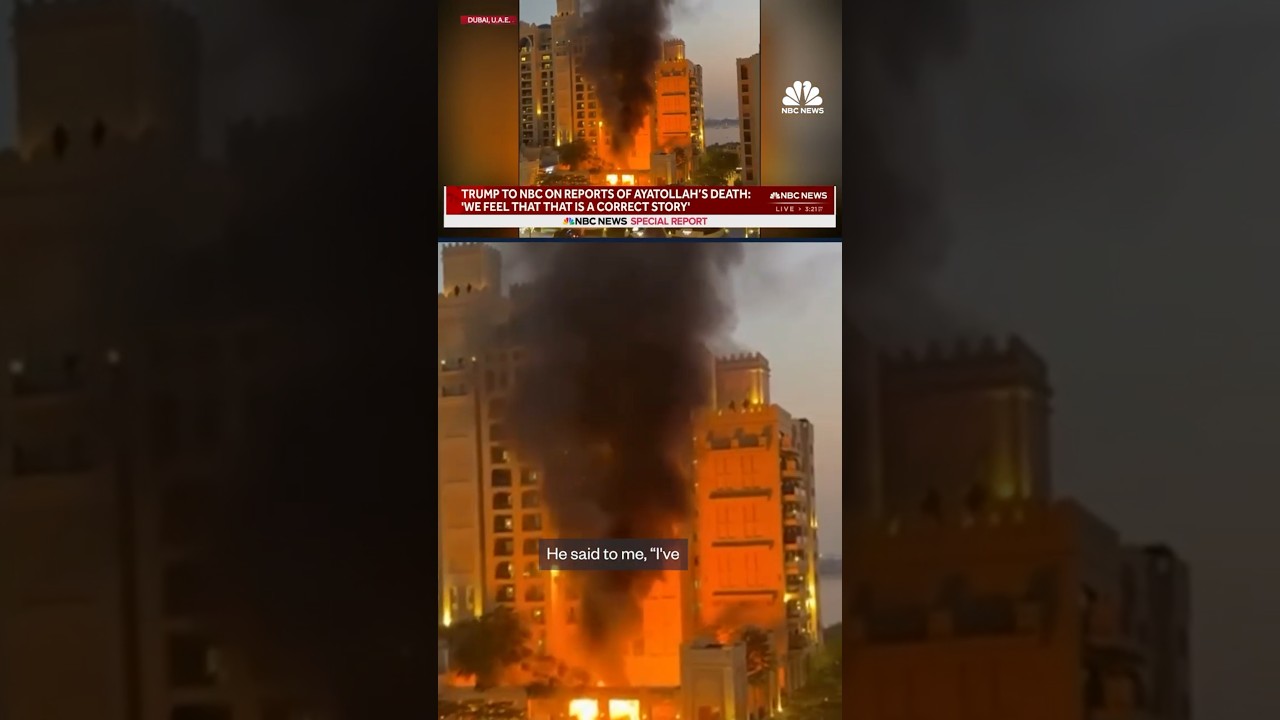 Trump to NBC on reports of Ayatollah’s death: ‘We feel that that is a correct story’