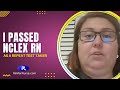 She Passed the NCLEX-RN After Failing Before | NCLEX Repeat Test Taker Success Story