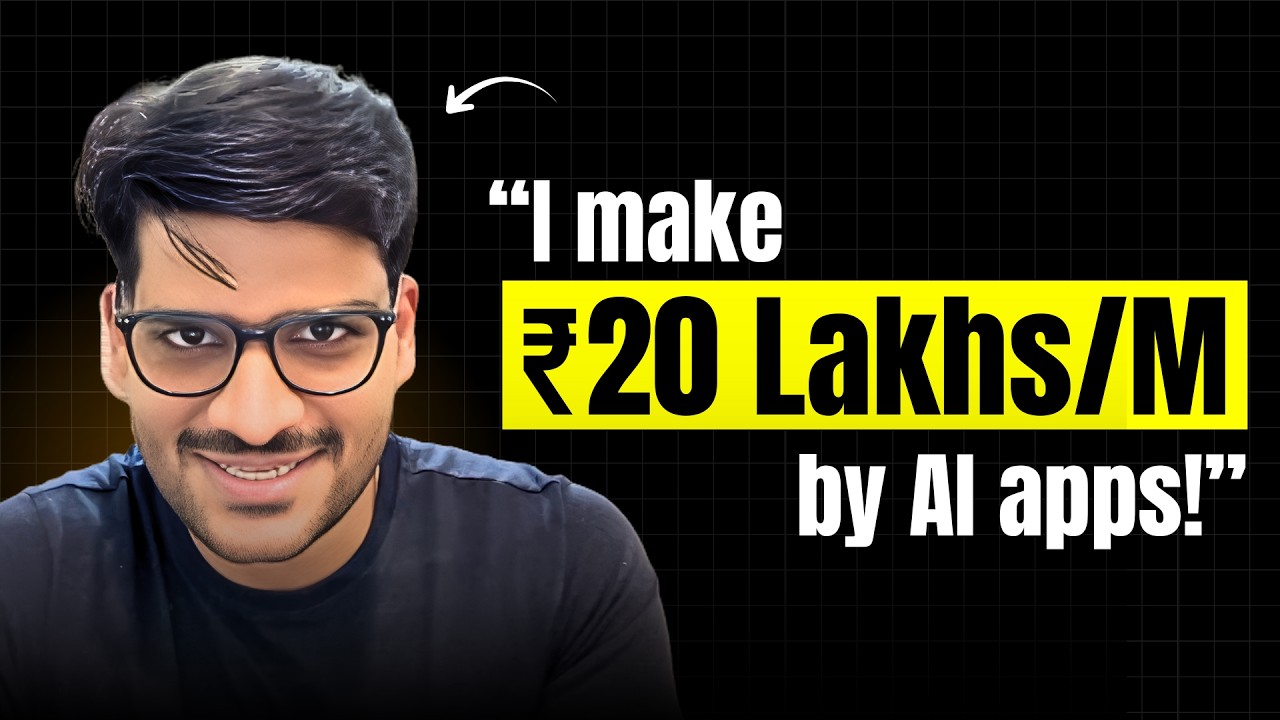 How This 26 Yr Old Makes ₹20 Lakhs Every Month By Building AI Apps
