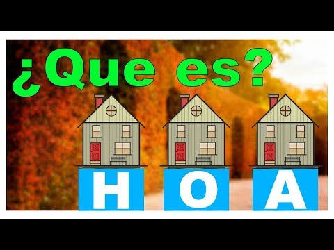 Video: ¿Qué es Hoa en California?