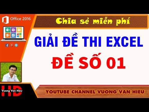 Giải Đề Thi Excel ✅ Đề Số 01 ✅ Bảng Báo Cáo Bán Hàng #HOT