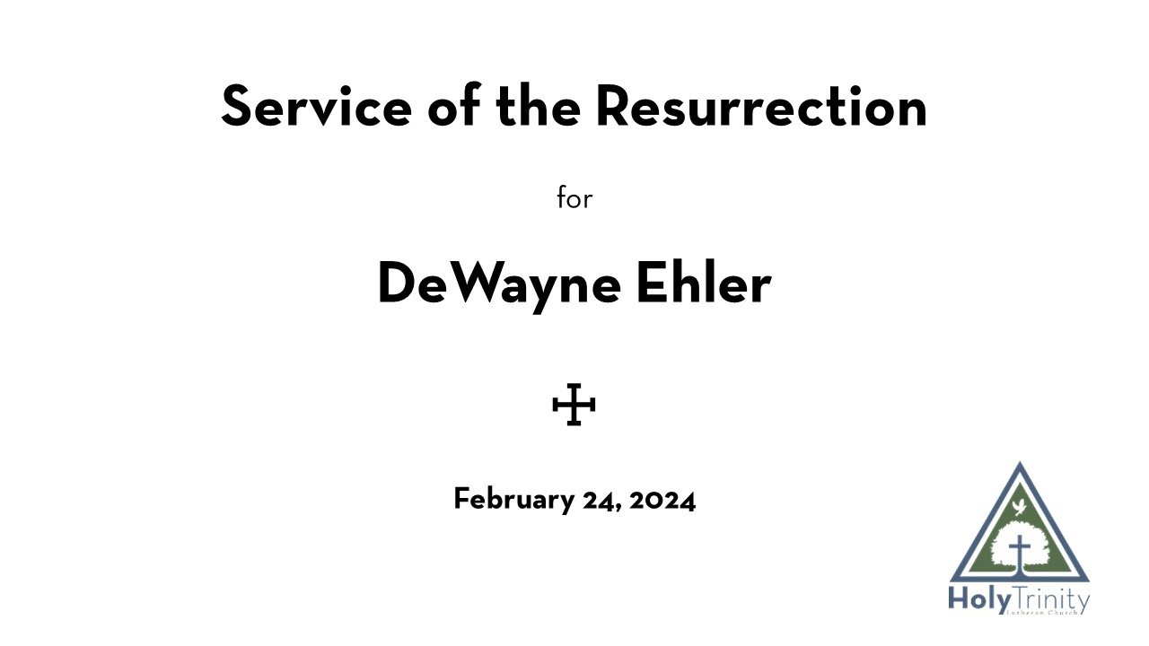 First Sunday in Lent February 18, 2024, 1000 am YouTube