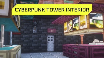 Minecraft Cyberpunk Tower Interior | NA in short EP:1
