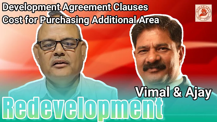 Development Agreement Clauses Cost for Purchasing Additional Area.#redevelopment #news #mumbai #pune