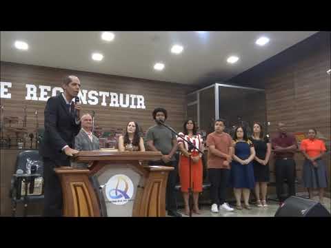 Saudação aos futuros regentes, pelo pastor Helciley.