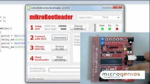Leds - PIC16F877A - módulo StartPIC - Leds - Linguagem C