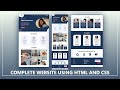 How To Create A Website Using HTML And CSS || Portfolio Website Using HTML And CSS || (Part-1)