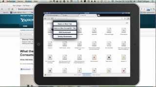 Chrome For iPad - Video Demo With Syncing Of Bookmarks And Chrome To Mobile Example