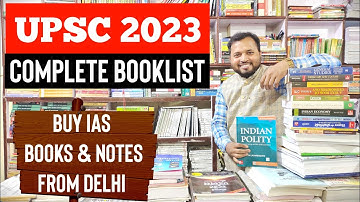 UPSC Complete Booklist 2022-23 | IAS complete Booklist for 2022 -23 | IAS Best Books | UPSC books