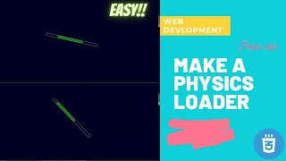 Build a physics based loader pure CSS (hindi)