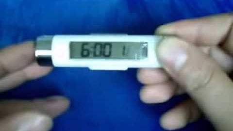 Car LCD Clip-on Digital Back Light Automotive Clock with Thermometer/Clock  from "Chinabuye.com "