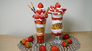 Strawberry Parfait l Strawberry Dessert l