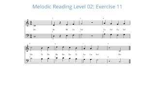 Melodic Reading Level Two : Exercise 11