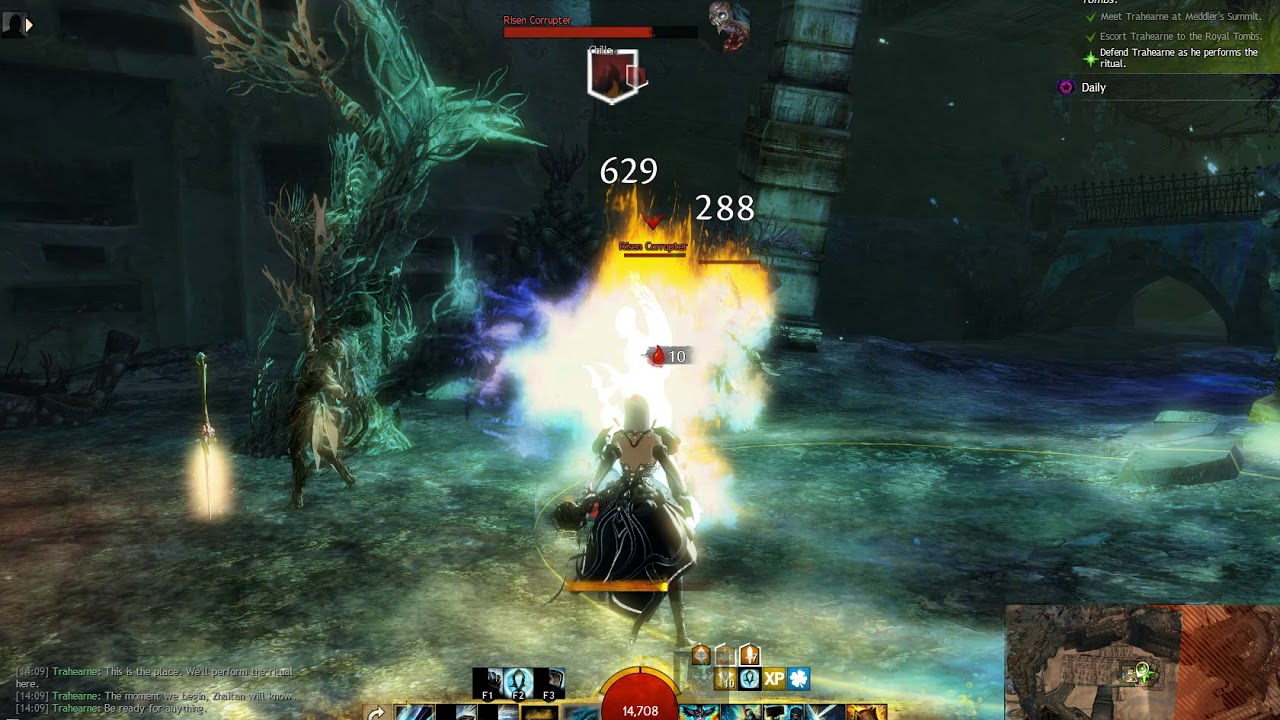 Guild Wars 2 - Guardian - Defend Trahearne - Royal Tombs