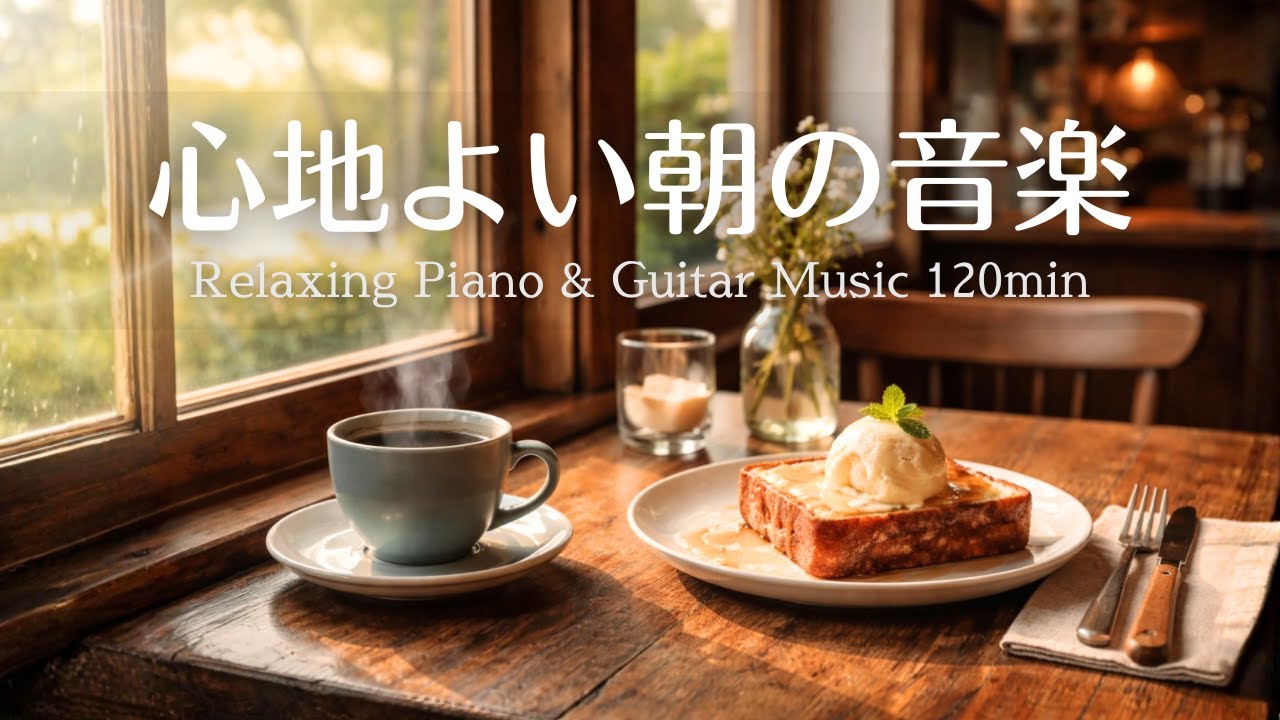 【癒し・作業用BGM】心地よい朝の音楽 🌞| Relaxing Piano & Guitar – やさしいピアノ＆ギターの音楽｜リラックス・集中・読書・勉強用