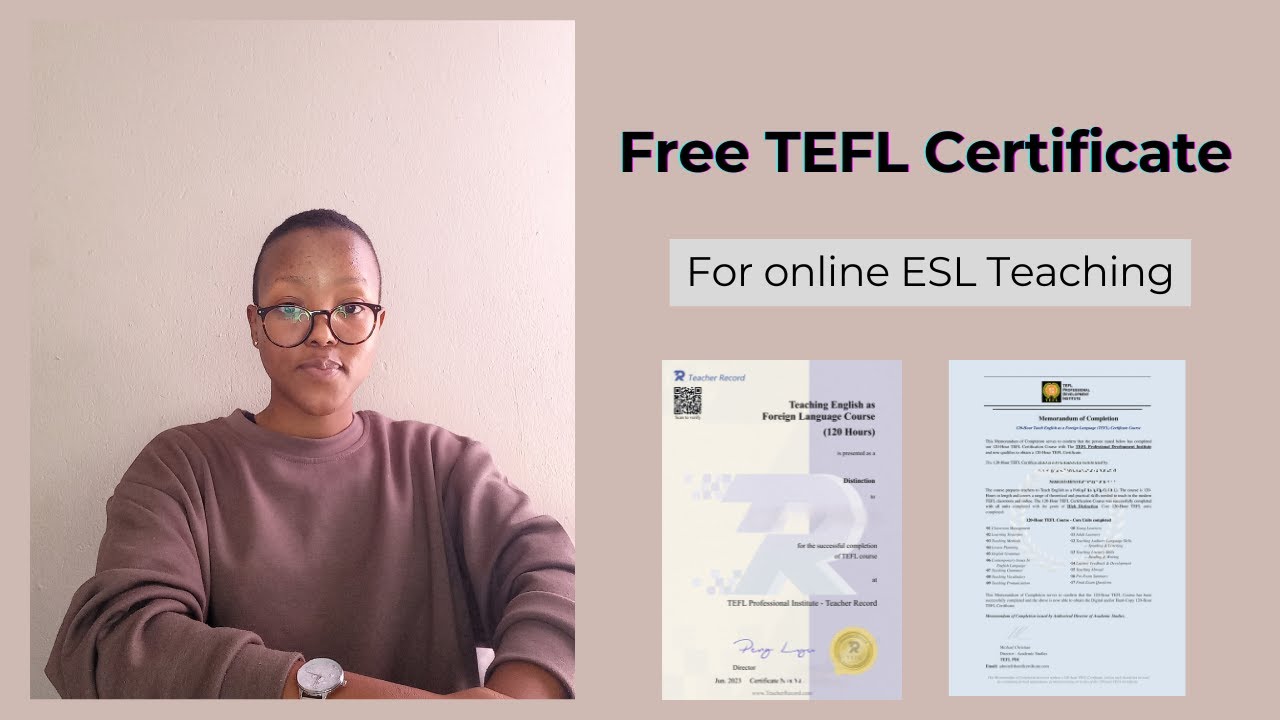 Free TEFL Certificate | Teaching English Online as a Second / Foreign ...