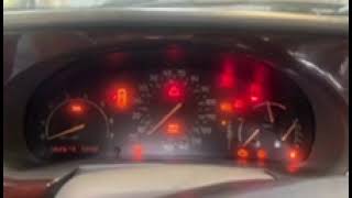 2001 Saab 9-3 SE Convertible - Dash lights