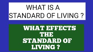 What Is Standard Of Living?Society Economy Simple Wisdom