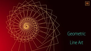 create geometric line art | adobe illustrator tutorial