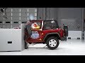 2013 Jeep Wrangler 2-door driver-side small overlap IIHS crash test