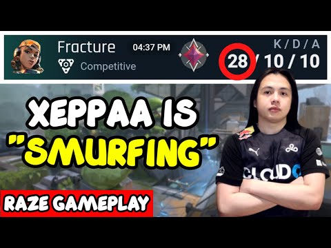 C9 Xeppaa plays Raze on Fracture (w/ a2guapo) | Valorant Pro Gameplay