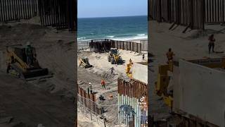 Video shows migrants in Tijuana running through border fencing inside Friendship Park at the border