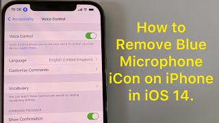 How to Remove Top Bar Blue Microphone Symbol on iPhone