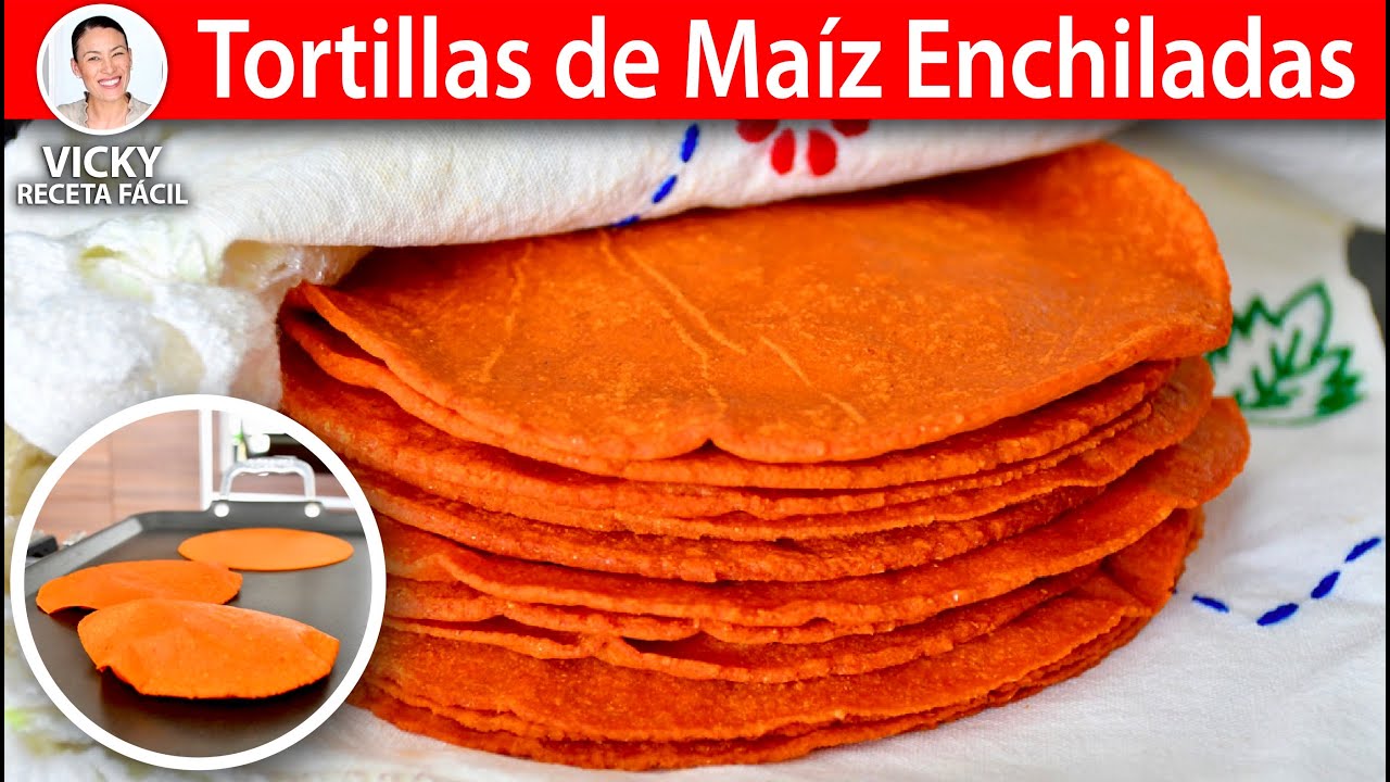 TORTILLAS DE MAIZ ENCHILADAS | Vicky Receta Facil - YouTube