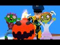 Ironman Nick Rescue Miss T Scary teacher Halloween From Zombie Rocket