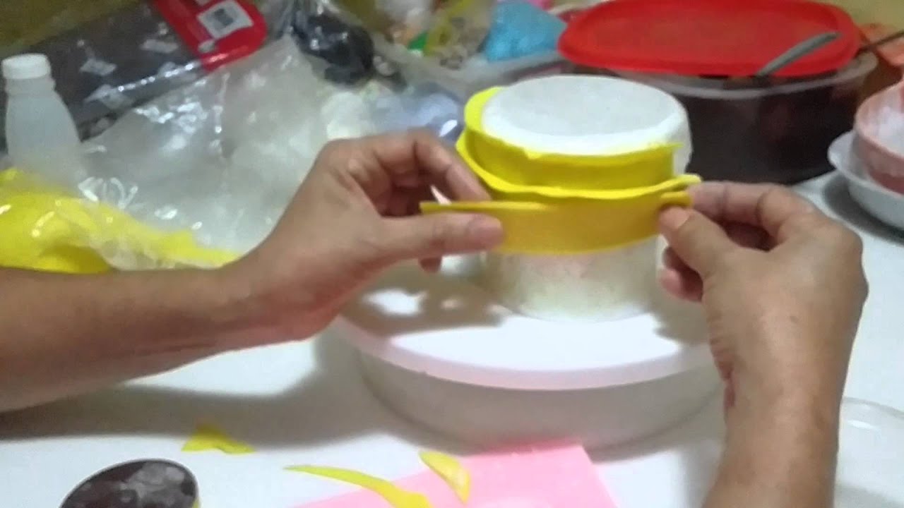 Como fazer babados de pasta americana YouTube