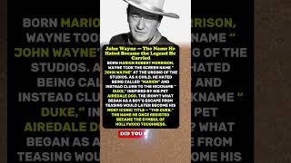 How John Wayne's Name Became a Legend!